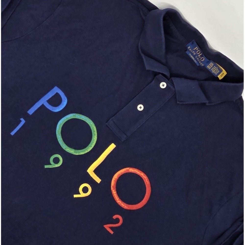 Polo Ralph Lauren Classic Fit "Polo 1992" Mesh Polo Shirt Mens XXL Navy Blue